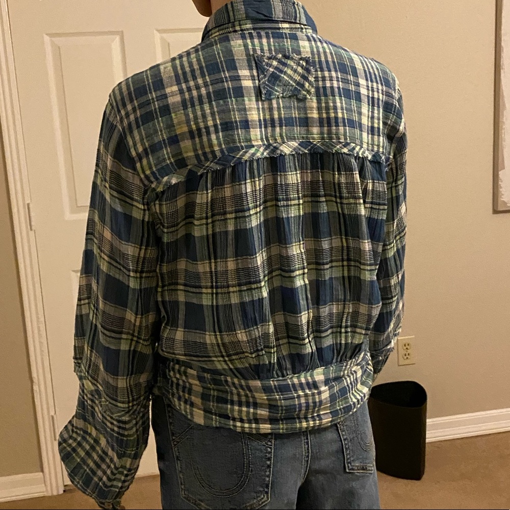 Free People Western Plaid Shirt - Picture 6 of 11